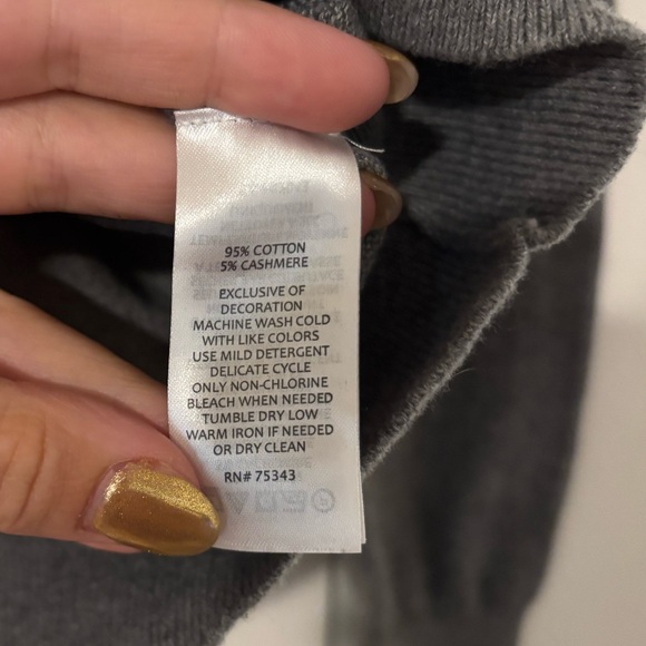 The Savile Row Company London Mens 1/4 Zip Pull Over in Gray - Size Small - Picture 3 of 5